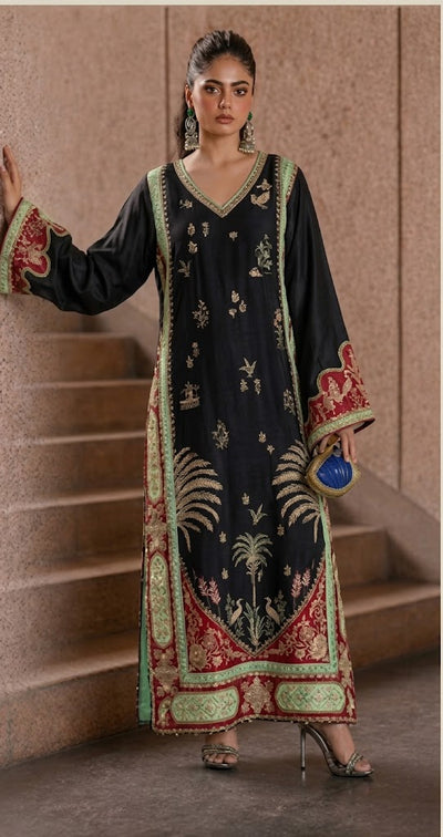 Ethnic Viral Kaftaan HM-001 JET BLACK